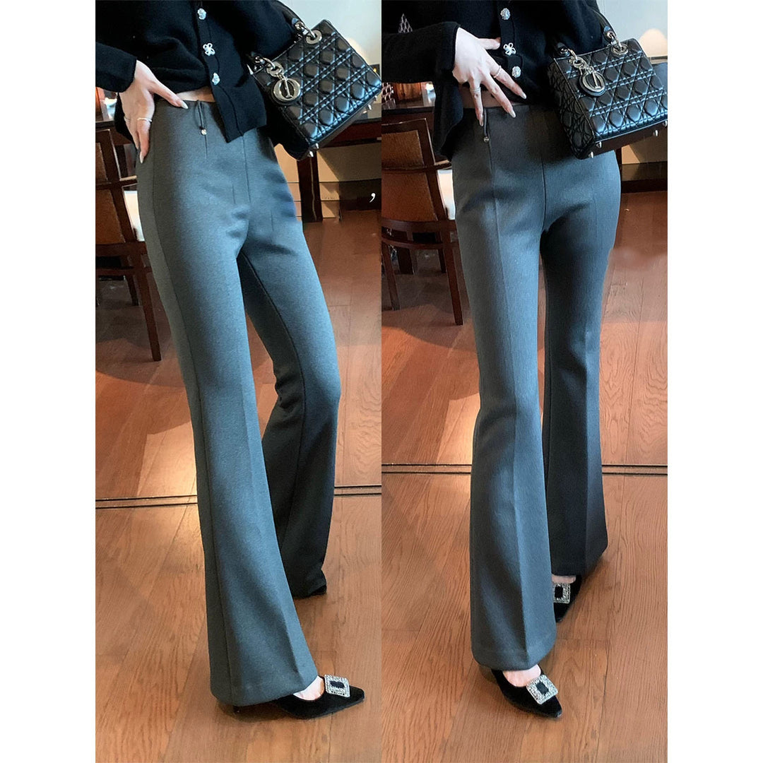 Damen Elegante Flared Hose Drune