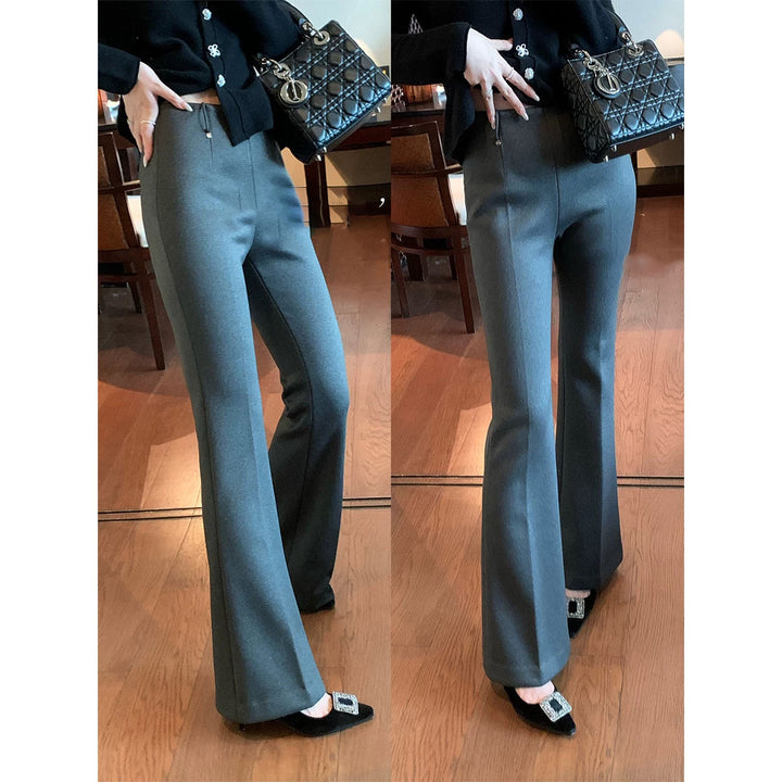 Damen Elegante Flared Hose Drune