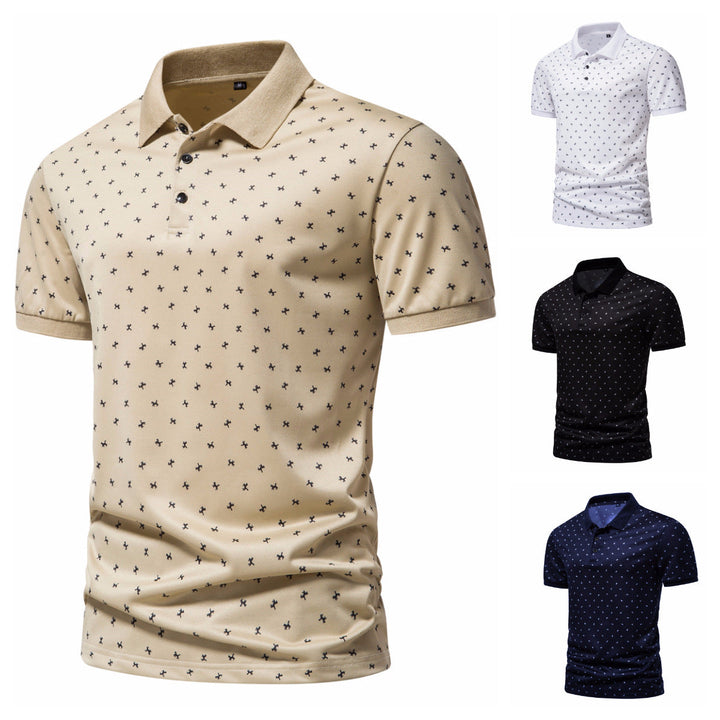 Herren Poloshirt mit modernem Muster und atmungsaktiven Eigenschaften Drune