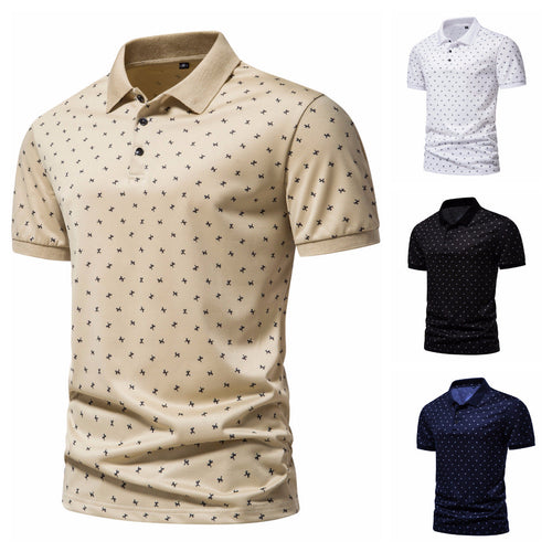 Herren Poloshirt mit modernem Muster und atmungsaktiven Eigenschaften Drune