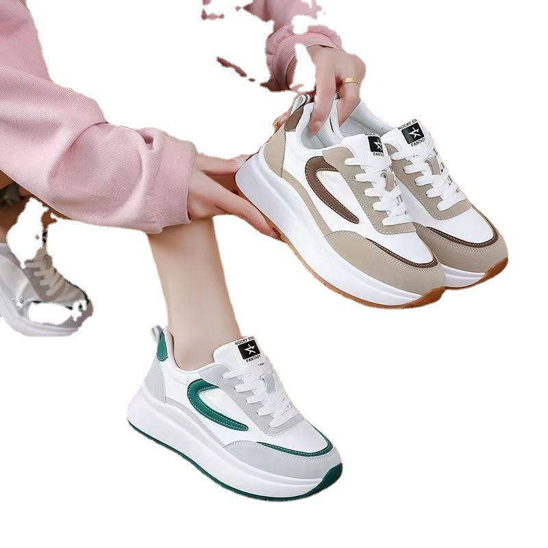 Damen Sportliche Sneakers mit modischer Profilsohle und atmungsaktivem Obermaterial Drune