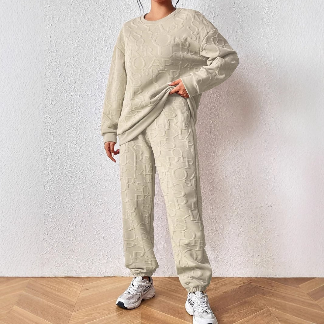 Damen Set aus hochwertigem Sweatshirt und Jogginghose Drune