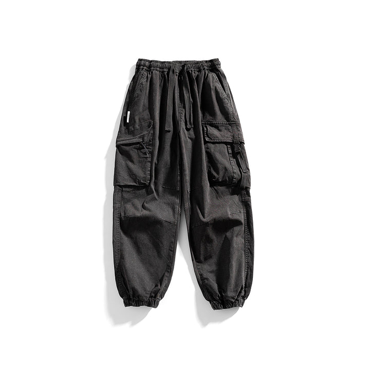 Herren Utility-Cargo-Jogger mit Gummibund, Mehrfachtaschen und Kordelzug Drune