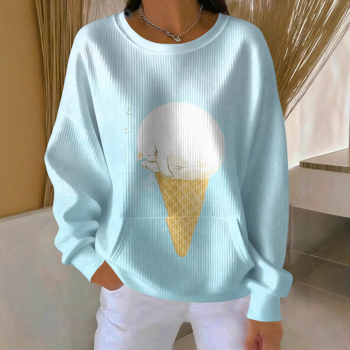 Damen Gemütlicher Pullover Drune