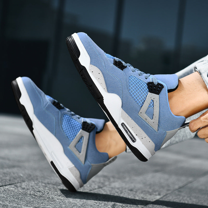 Herren retro-urbaner High-Top Sneaker mit Netzpaneel, verstärkter Fersenkappe und dämpfender Air-Unit Drune