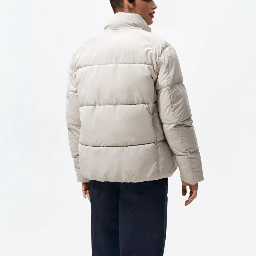 Damen gesteppte Winterjacke mit hochschließendem Kragen und praktischen Taschen Drune