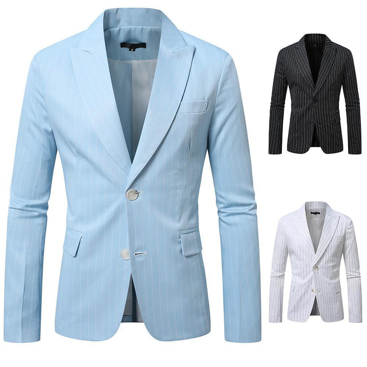 Herren Maßgeschneiderter Nadelstreifen Blazer Drune