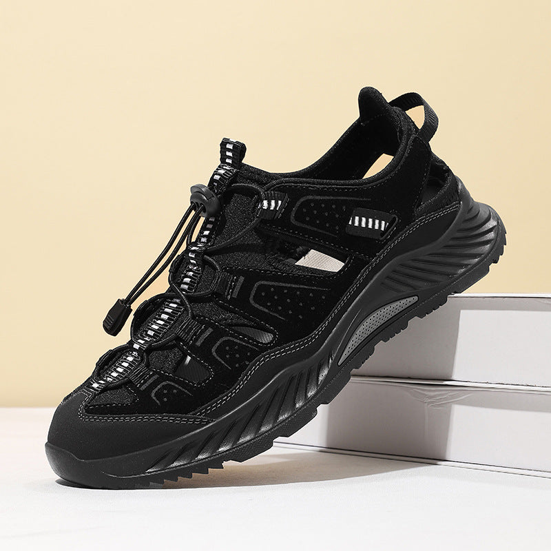 Herren Sportliche Wander-Sandalen mit rutschfester Sohle und verstellbarem Riemen Drune