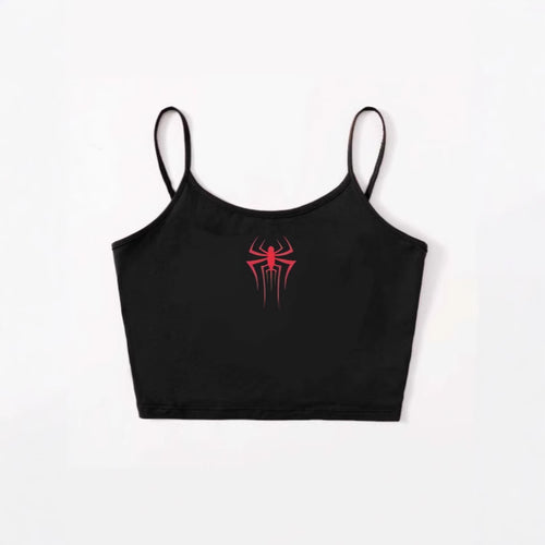 Damen Crop-Top mit kreativem Herz-Design Drune