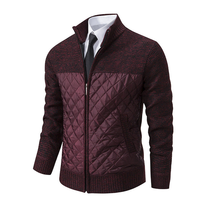 Herren gesteppte Freizeitjacke mit hochschließendem Kragen und praktischen Taschen Drune