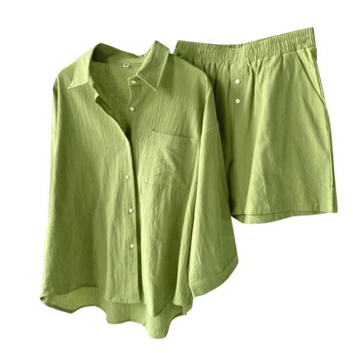 Damen Leichte Freizeit Zweiteiliges Loungewear Set Drune
