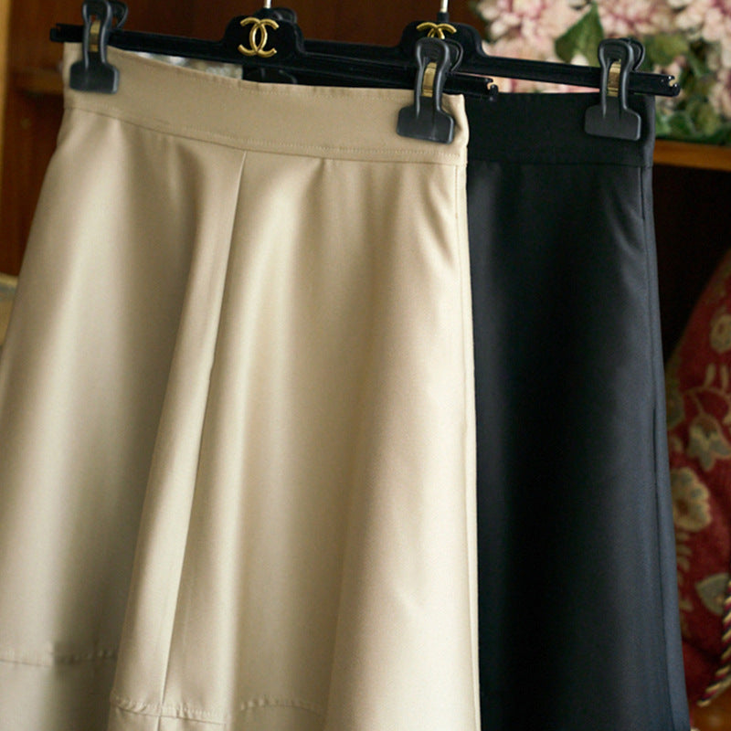 Damen Eleganter A-Linien Rock Drune