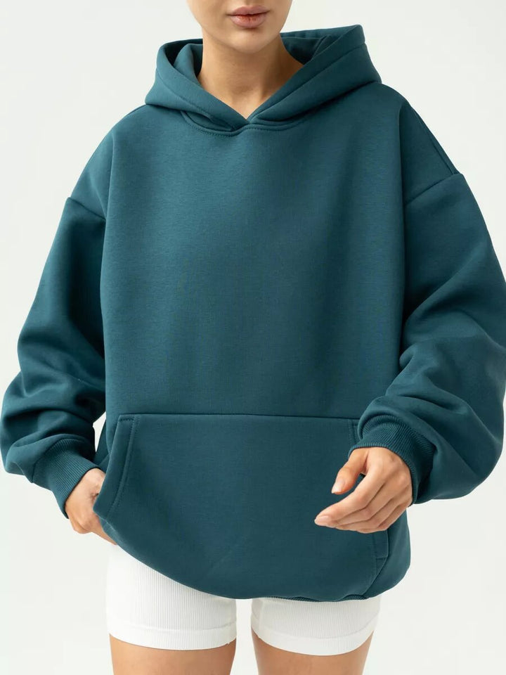 Damen Oversize Kapuzenpullover aus hochwertigem Baumwollmix Drune