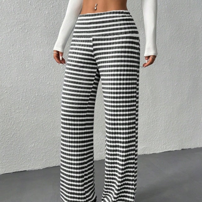 Damen weite Streifenhose Drune