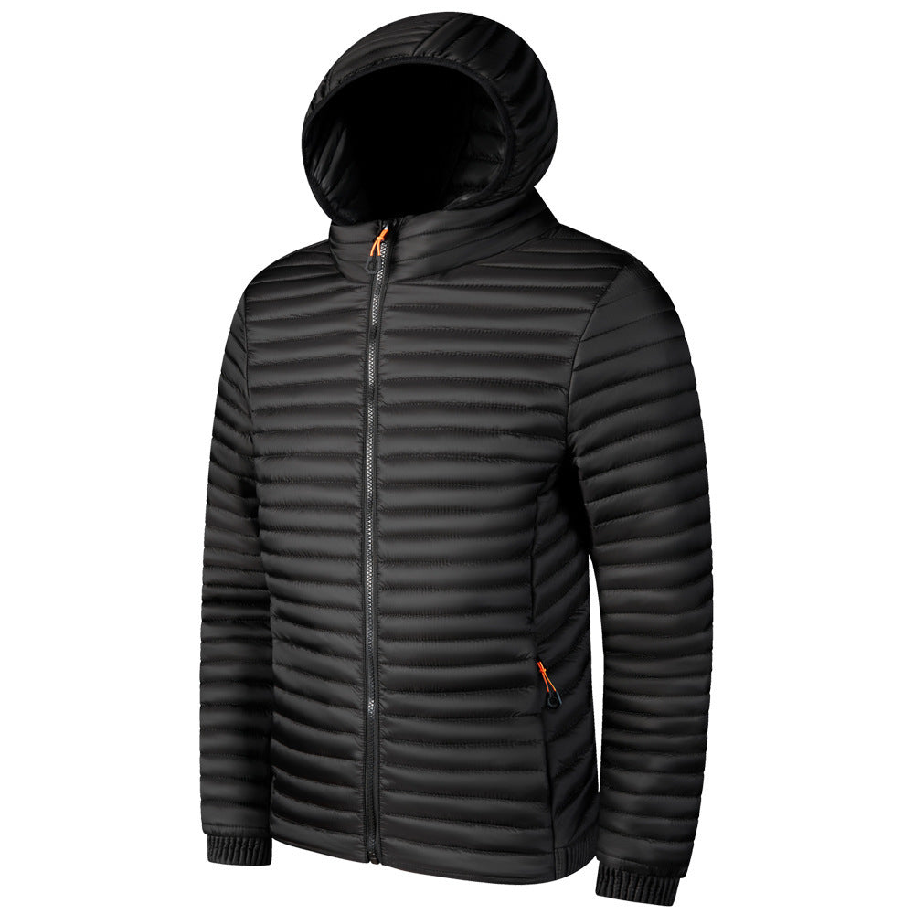 Herren Moderne Steppjacke mit Kapuze Drune