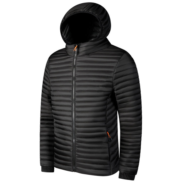 Herren Moderne Steppjacke mit Kapuze Drune