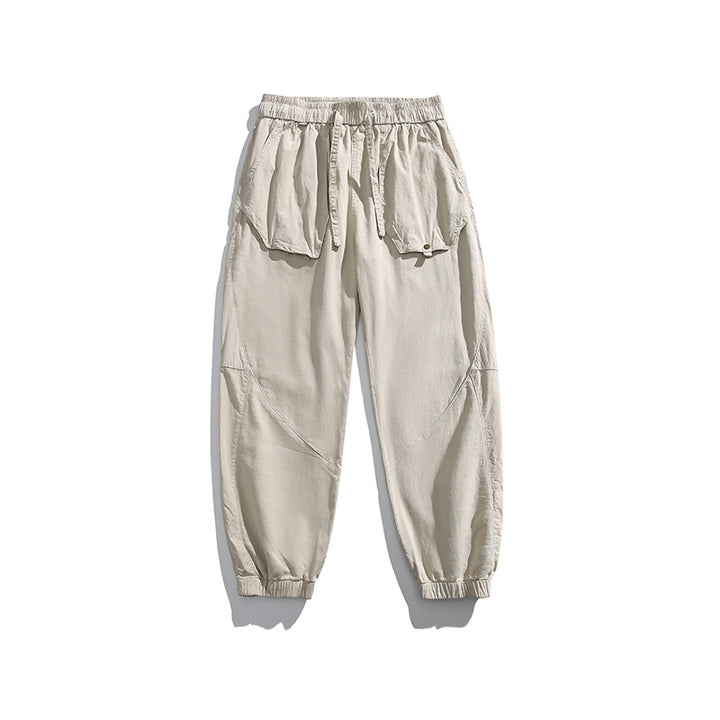 Herren Utility-Joggerhose mit übergroßen Klappentaschen, Tunnelzugbund und elastischen Bündchen Drune
