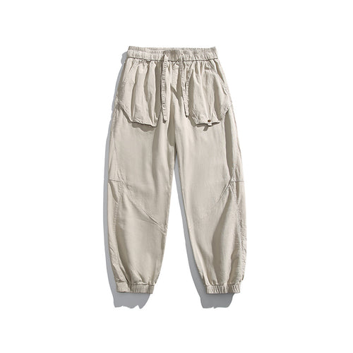 Herren Utility-Joggerhose mit übergroßen Klappentaschen, Tunnelzugbund und elastischen Bündchen Drune