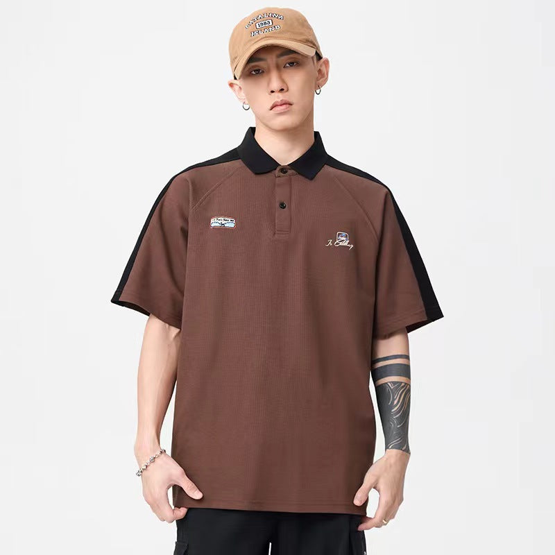 Herren Polo-Shirt mit modernem Strukturdesign und kontrastierenden Akzenten Drune