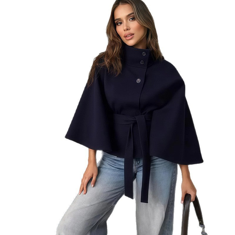 Damen elegante und vielseitige Cape-Jacke Drune