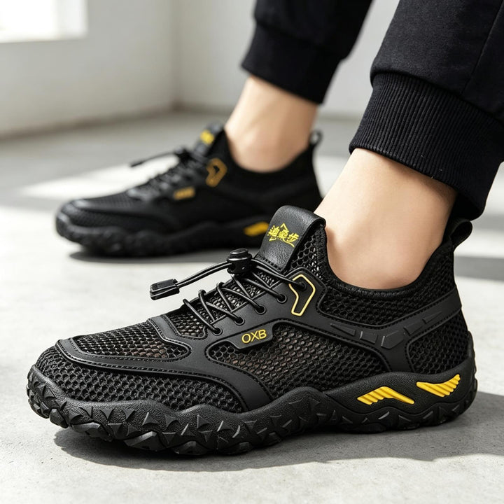 Herren Atmungsaktive Mesh-Sneaker mit Schnellschnürsystem Drune