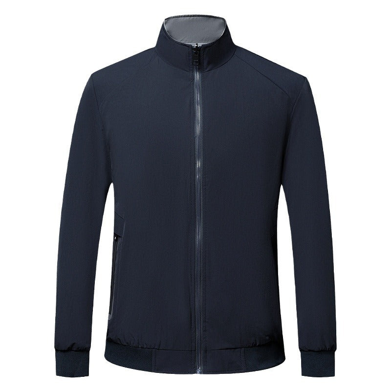 Herren leichte Übergangsjacke mit hohem Kragen und praktischen Taschen Drune