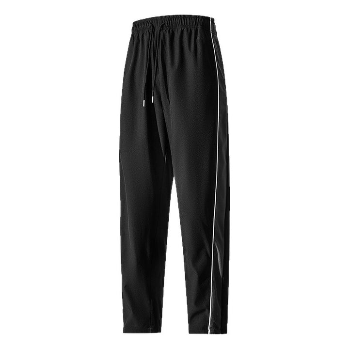 Herren Leichte Trainingshose im Relaxed-Fit mit elastischem Tunnelzugbund und kontrastseitiger Paspel Drune