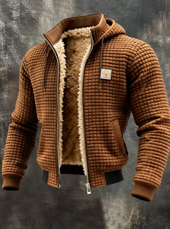 Herren Lederjacke mit Innenfutter