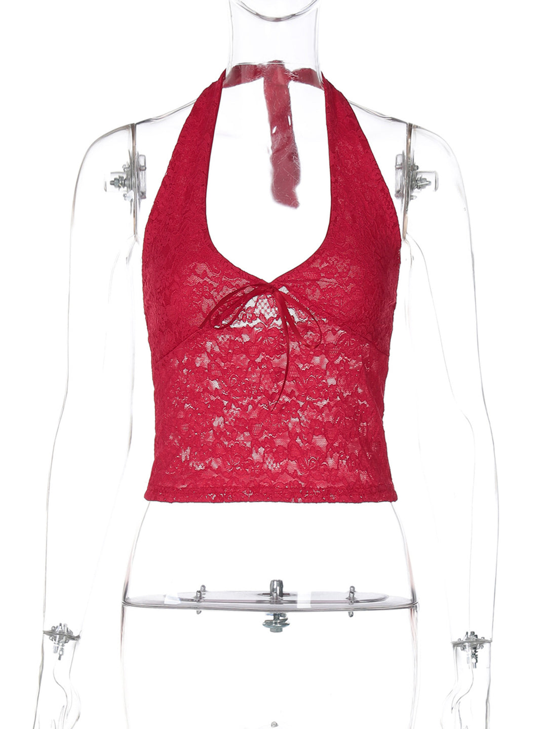 Damen Haltertop aus feiner Spitze Drune