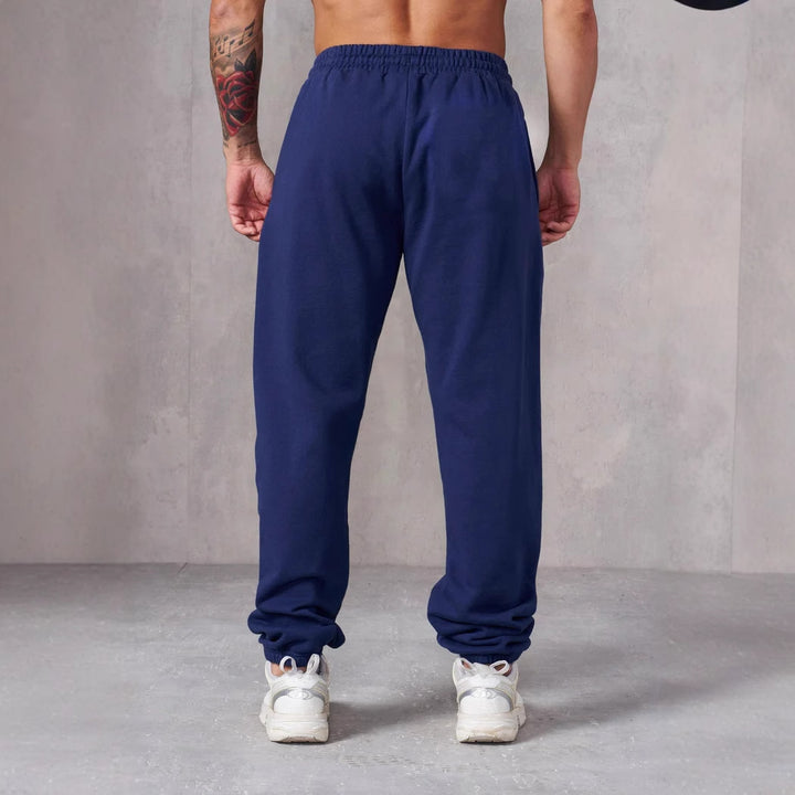 Herren nan extraweiche Relax-Sweathose mit doppelreihigem Komfortbund tiefen Eingrifftaschen und extra weitem Bein Drune