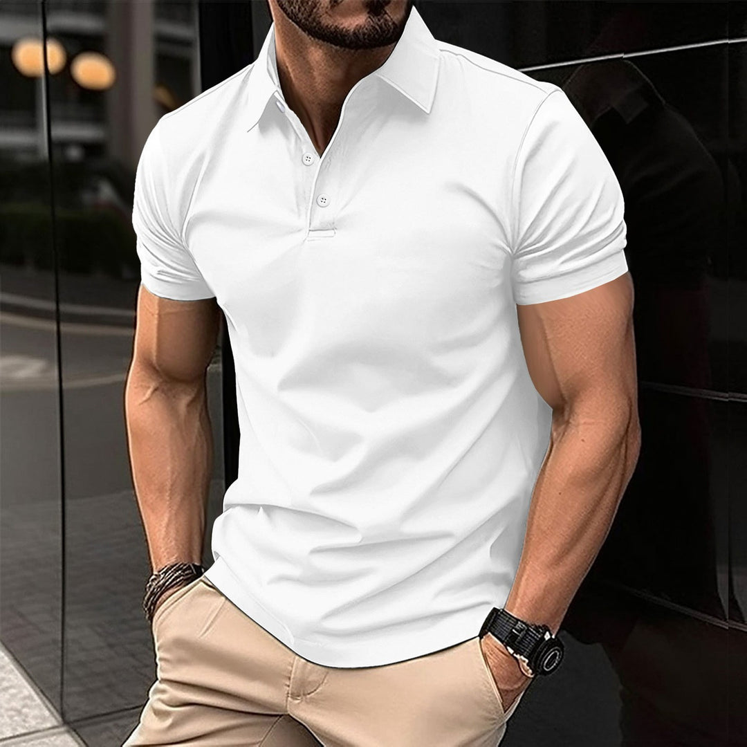 Herren Sport Poloshirt aus atmungsaktivem Material mit klassischem Schnitt Drune