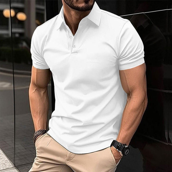 Herren Sport Poloshirt aus atmungsaktivem Material mit klassischem Schnitt Drune