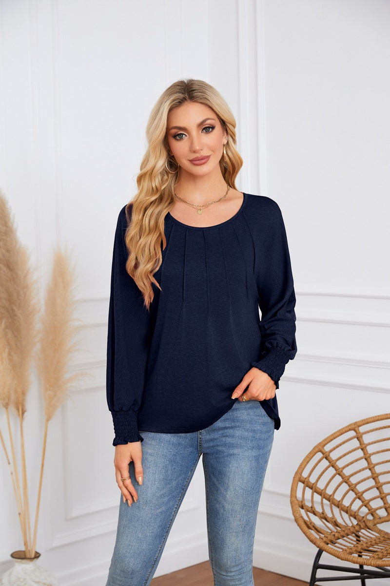 Damen Elegantes und lässiges Longsleeve-Shirt Drune