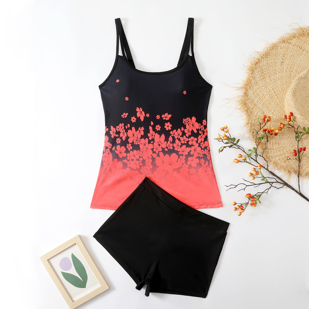 Damen Tankini-Set mit floralem Design und innovativem Schnitt Drune