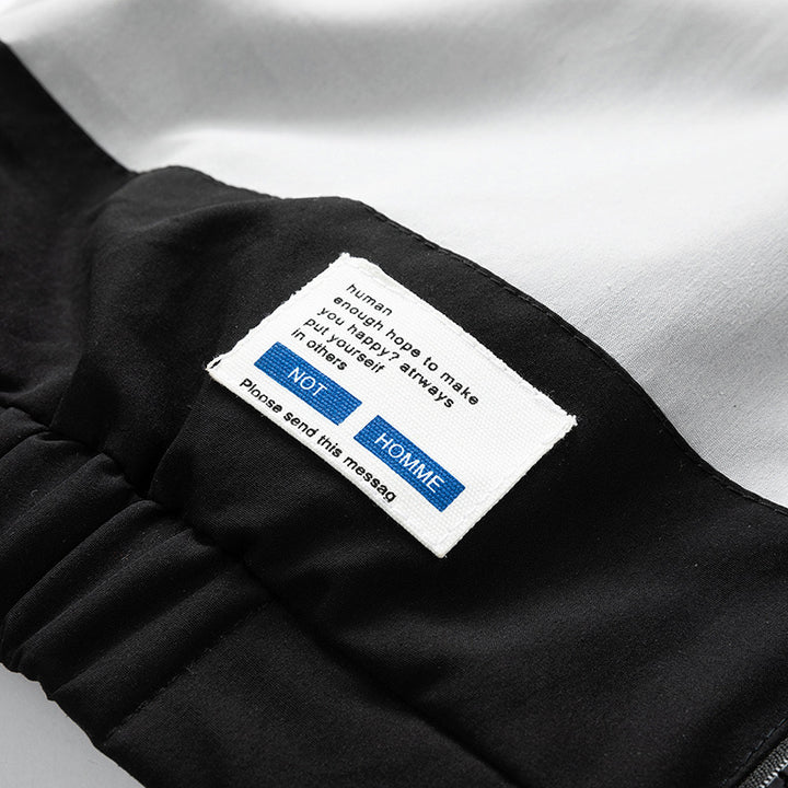 Herren Sportliche Track-Windbreakerjacke mit Stehkragen, Mesh‑Futter und Reißverschlusstaschen Drune