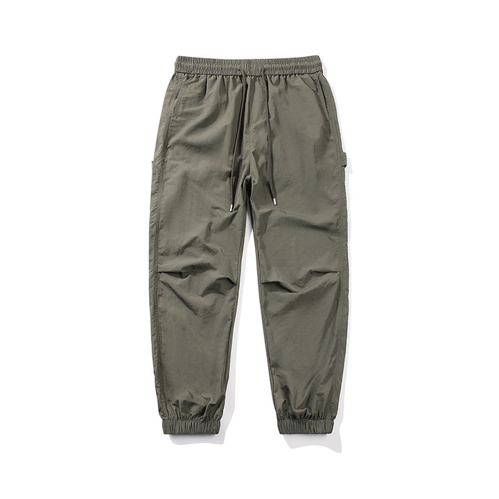 Herren Nylon-Mix Relaxed-Jogger mit elastischem Komfortbund, verdeckten Reißverschlusstaschen und geripptem Knöchelabschluss Drune