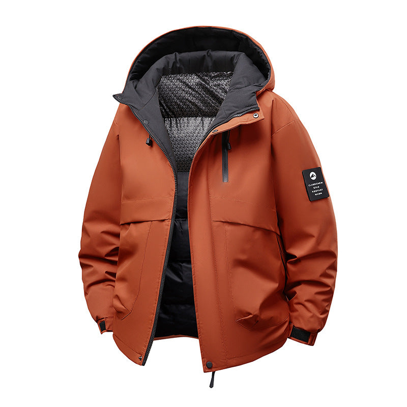 Herren Funktionsjacke mit abnehmbarer Kapuze