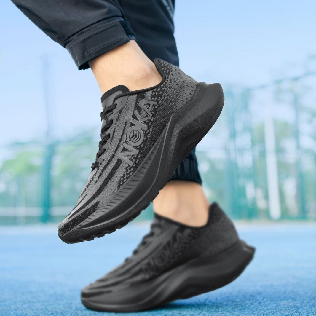 Unisex leichte Straßenlauf-Sneaker mit hochdynamischer Rebound-Zwischensohle und atmungsaktivem Strickoberteil Drune