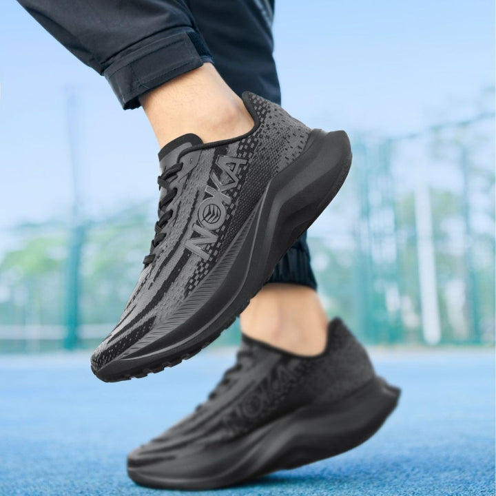 Unisex leichte Straßenlauf-Sneaker mit hochdynamischer Rebound-Zwischensohle und atmungsaktivem Strickoberteil Drune