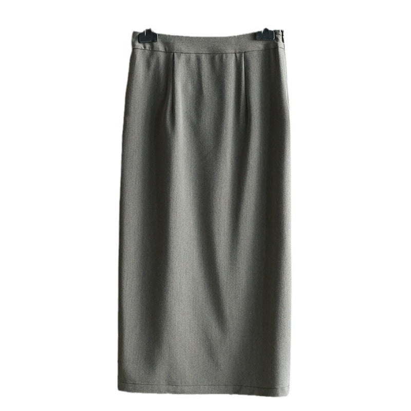 Damen Eleganter Wickelrock mit Knotendetail Drune