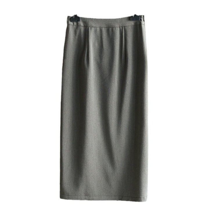 Damen Eleganter Wickelrock mit Knotendetail Drune