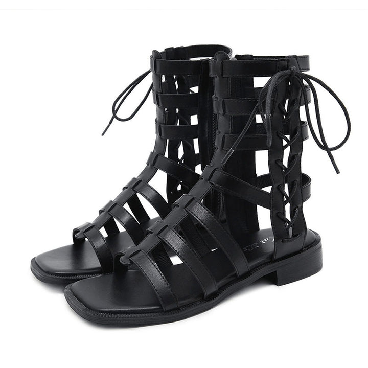 Damen Gladiator-Sandalen mit verstellbarem Riemendesign und rutschfester Sohle Drune