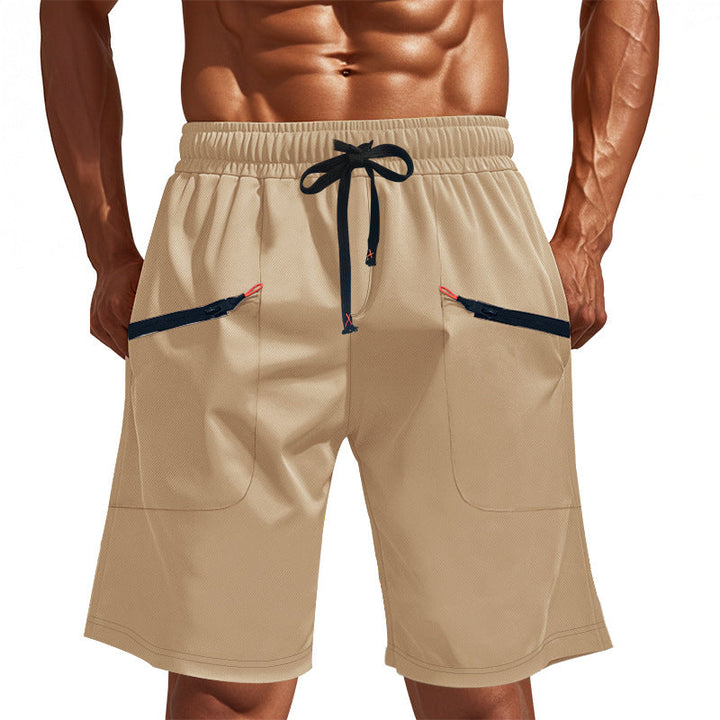 Herren Sportliche Shorts mit vielseitigen Taschen und elastischem Bund Drune