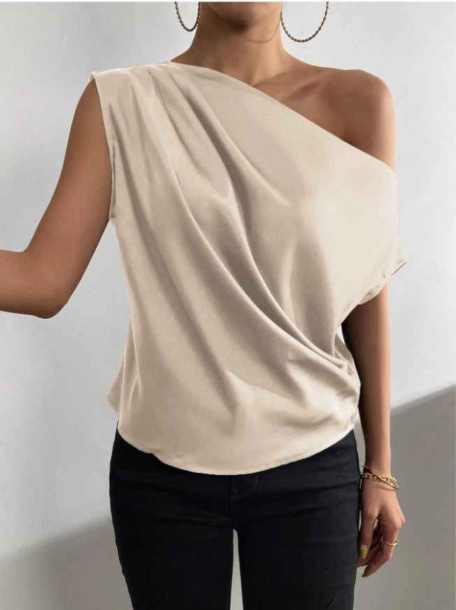 Damen Elegantes, schulterfreies Satinoberteil Drune