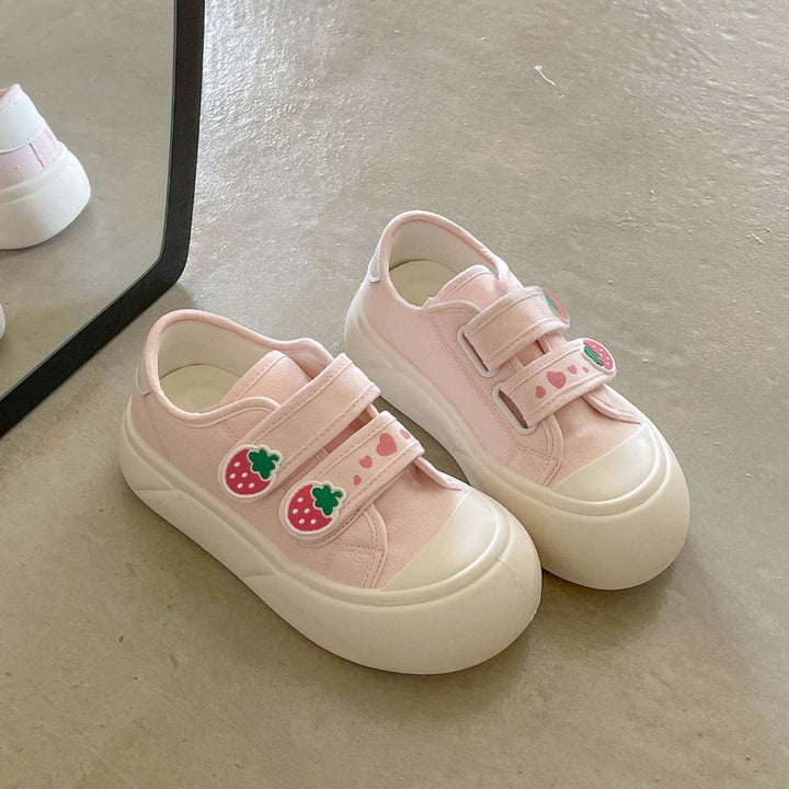 Damen bequeme und verspielte Sneaker mit Klettverschluss von Drune
