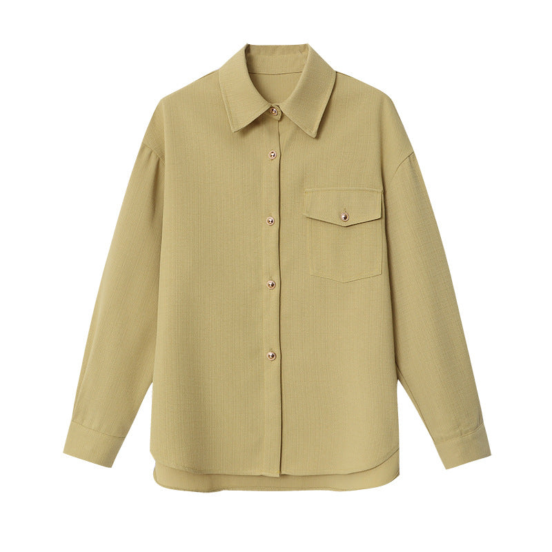 Damen lässige Overshirtjacke mit elegantem Schnitt und hochwertigen Details Drune