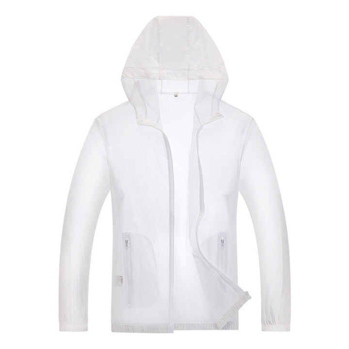 Herren ultraleichte Regenjacke mit verstellbarem Kapuzenbereich und reflektierenden Elementen Drune