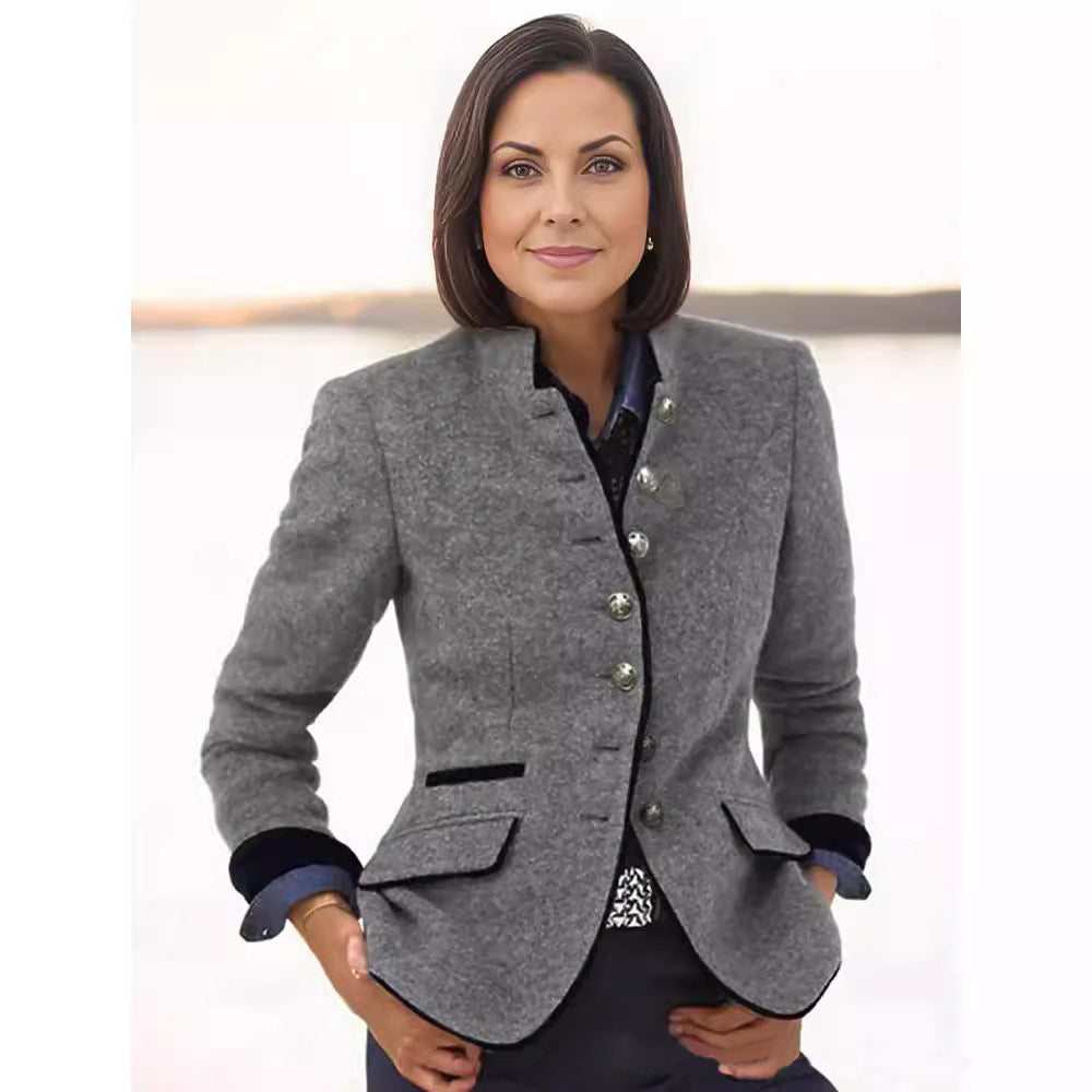 Damen elegante Wolljacke Drune