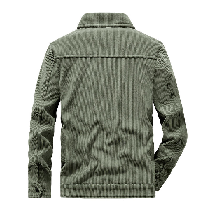 Herren Lässige Cordjacke mit praktischen Brusttaschen Drune