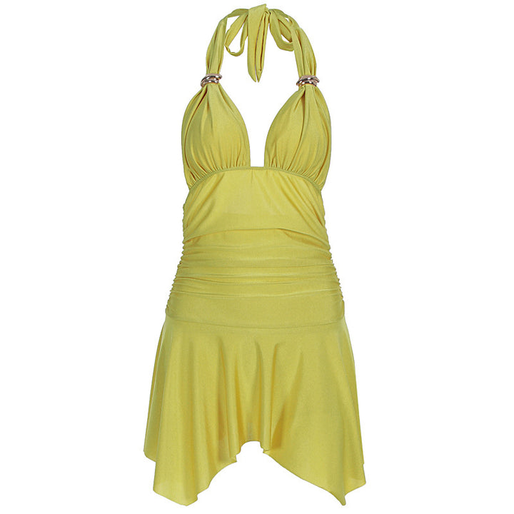 Damen Badeanzug mit elegantem Wrap-Design und raffinierter Raffung Drune